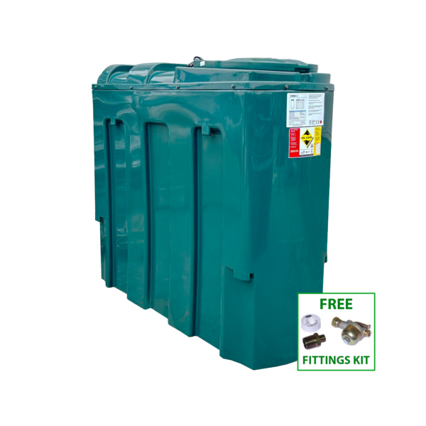 1000 Litre Slimline Plastic Bunded Oil Tank