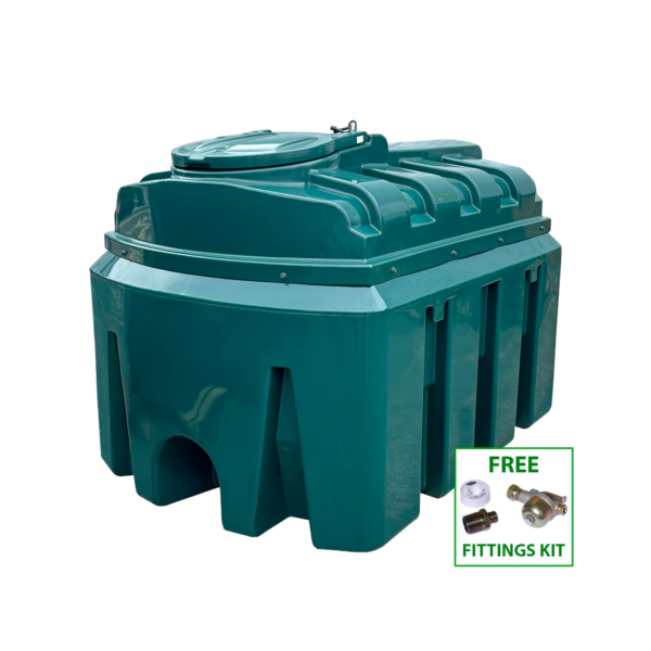 1350 Litre Plastic Bunded Oil Tank