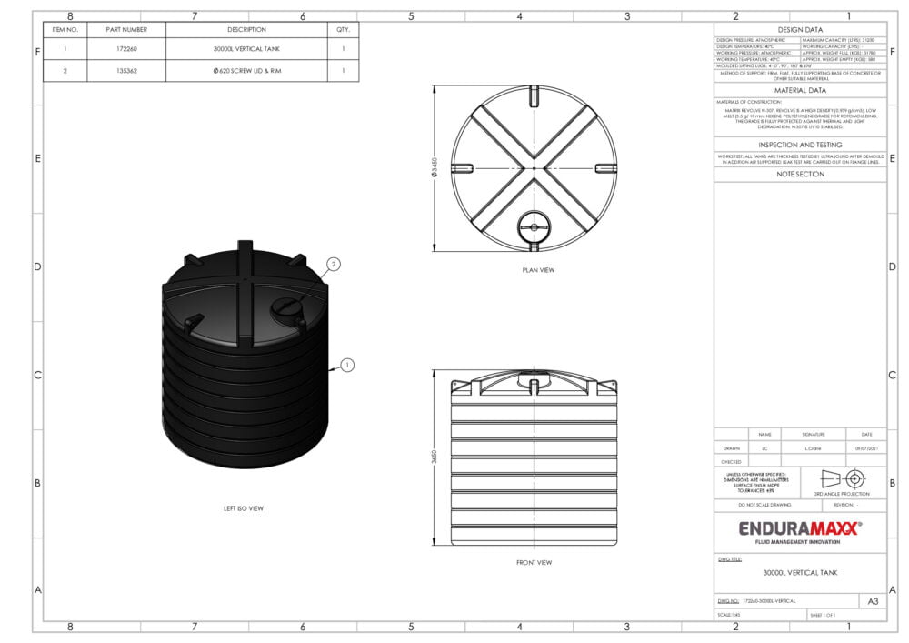 30000 Litre Non-Potable Water Tank - Image 2