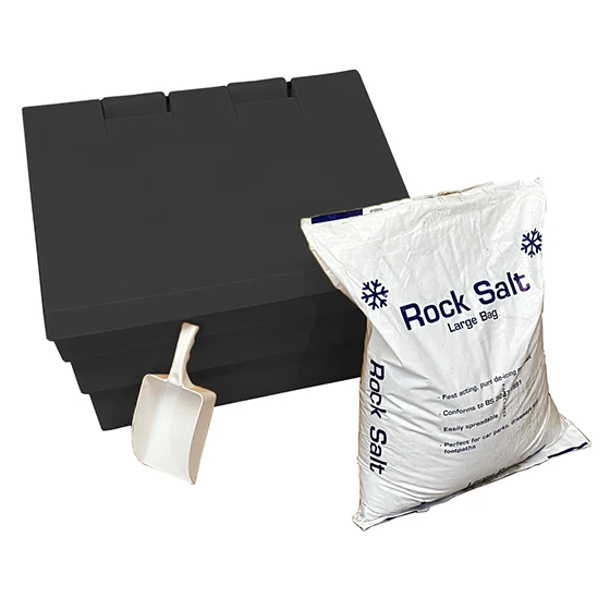 50 Litre 2 CU FT Grit Bin – Black (Plus Winter Pack)