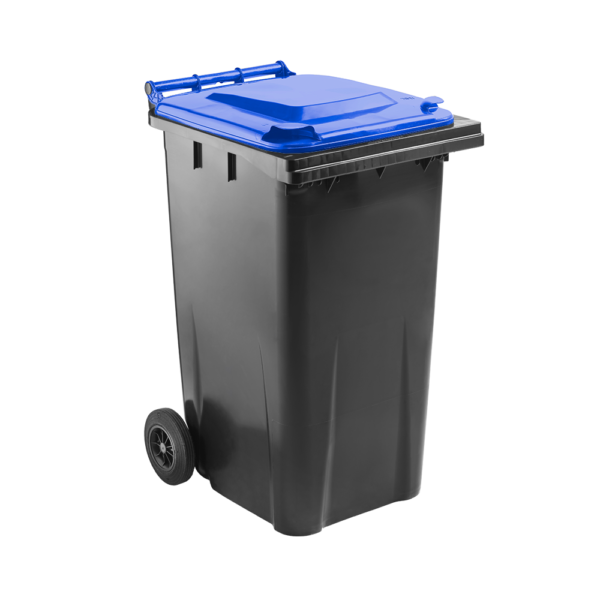 240 Litre Wheelie Bin - Blue Lid