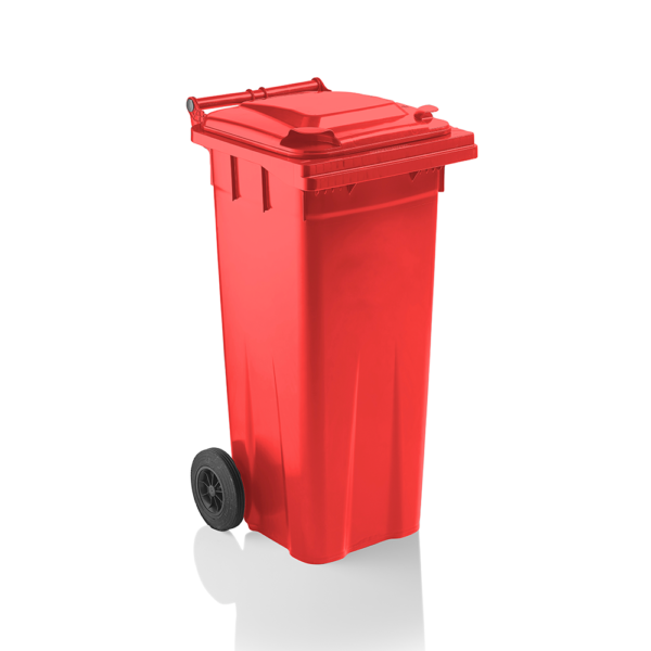 140 Litre Wheelie Bin - Red